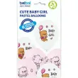 balony cute baby girl mix belbal 12 6 szt