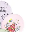 balony cute birthday mix belbal 12 6 szt