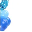 balony cyfra 0 niebieski partypal zestaw
