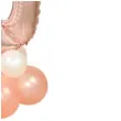 balony cyfra 0 rozowe zloto partypal zestaw
