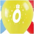 balony cyfra 0 w koronie mix arpex 14 3 szt