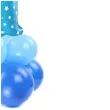 balony cyfra 1 niebieski partypal zestaw