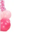 balony cyfra 1 rozowy partypal zestaw