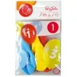 balony cyfra 1 w koronie mix arpex 14 3 szt