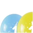 balony cyfra 1 w koronie mix arpex 14 3 szt