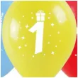 balony cyfra 1 w koronie mix arpex 14 3 szt