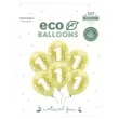 balony cyfra 1 zolty jasny partydeco 13 6 szt