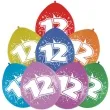 balony cyfra 12 impreza mix folat 12 8 szt