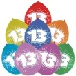 balony cyfra 13 impreza mix folat 12 8 szt