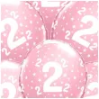 balony cyfra 2 rozowe qualatex 12 6 szt