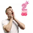 balony cyfra 2 rozowy partypal zestaw