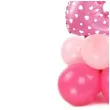 balony cyfra 2 rozowy partypal zestaw