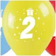 balony cyfra 2 w koronie mix arpex 14 3 szt