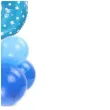 balony cyfra 3 niebieski partypal zestaw