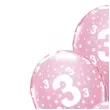 balony cyfra 3 rozowe qualatex 12 6 szt