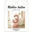 balony cyfra 3 rozowe zloto partypal zestaw