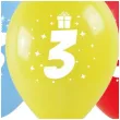 balony cyfra 3 w koronie mix arpex 14 3 szt