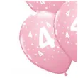 balony cyfra 4 rozowe qualatex 12 6 szt