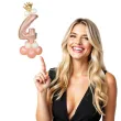 balony cyfra 4 rozowe zloto partypal zestaw