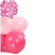 balony cyfra 4 rozowy partypal zestaw