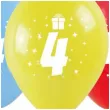 balony cyfra 4 w koronie mix arpex 14 3 szt