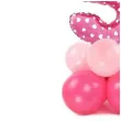balony cyfra 5 rozowy partypal zestaw
