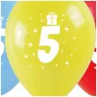 balony cyfra 5 w koronie mix arpex 14 3 szt