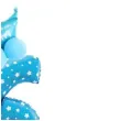 balony cyfra 6 niebieski partypal zestaw