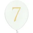 balony cyfra 7 biale 12 strong 50 szt