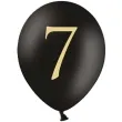 balony cyfra 7 czarne 12 strong 50 szt