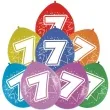 balony cyfra 7 impreza mix folat 12 8 szt
