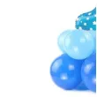 balony cyfra 9 niebieski partypal zestaw