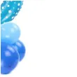 balony cyfra 9 niebieski partypal zestaw