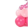 balony cyfra 9 rozowy partypal zestaw