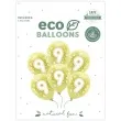 balony cyfra 9 zolty jasny partydeco 13 6 szt