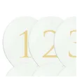 balony cyfry biale partydeco 30cm