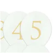 balony cyfry biale partydeco 30cm