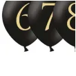 balony cyfry czarne partydeco 30cm