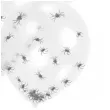 balony czarne pajaki przezroczyste amscan 11 6 szt