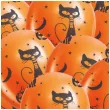 balony czarny kot i dynia pomaranczowy guirca 12 10 szt