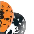 balony czarownice i koty czarno pomaranczowe amscan 11 6 szt