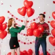 balony czerwone serca dekoracja na dzien kobiet walentynki wesele i zareczyny 50 szt