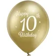 balony d11 glossy happy birthday 10 mix belbal 12 6 szt