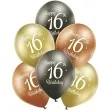 balony d11 glossy happy birthday 16 mix belbal 12 6 szt