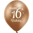 balony d11 glossy happy birthday 16 mix belbal 12 6 szt