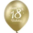 balony d11 glossy happy birthday 18 mix belbal 12 6 szt