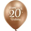 balony d11 glossy happy birthday 20 mix belbal 12 6 szt