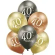 balony d11 glossy happy birthday 40 mix belbal 12 6 szt