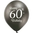 balony d11 glossy happy birthday 60 mix belbal 12 6 szt