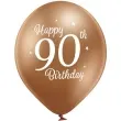 balony d11 glossy happy birthday 90 mix belbal 12 6 szt